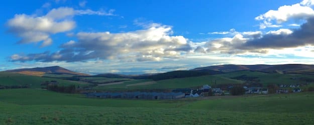 Blick auf Glenlivet Distillery