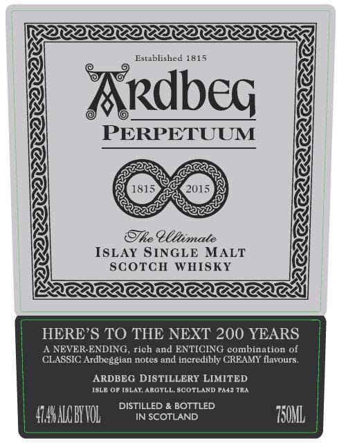 Ardbeg Perpetuum, Label das beim amerikanischem Zoll eingereicht wurde