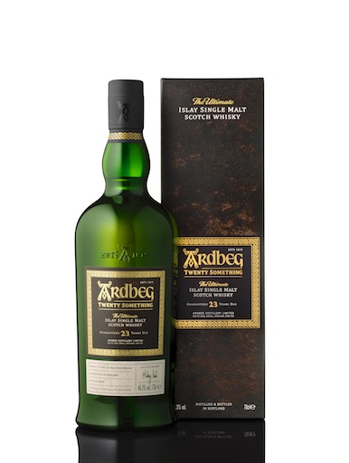 Ardbeg Twenty Something bottle carton white Rights of use editorial content only