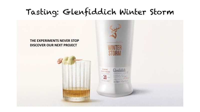 Tasting Glenfiddich Winter Storm