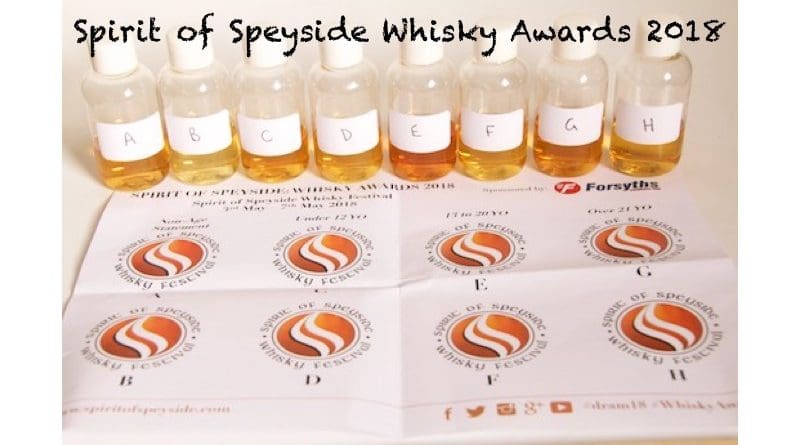 Spirit of Speyside Whisky Awards 2018