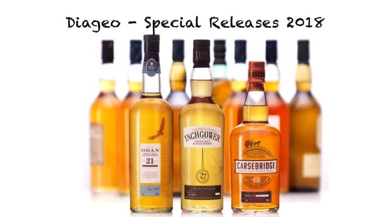 Diageo Special Releases 2018