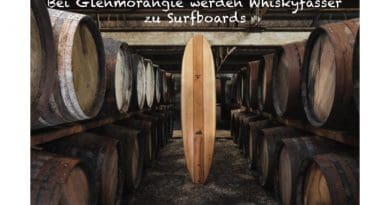 Surfbretter aus Whiskyfässern