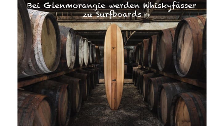 Surfbretter aus Whiskyfässern