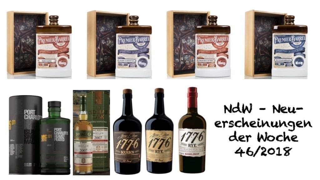 Neuerscheinungen Whisky Woche 46 2018