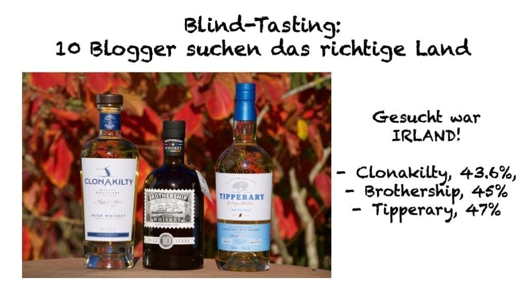 5.tes Blind-Tasting: Gesucht war IRLAND