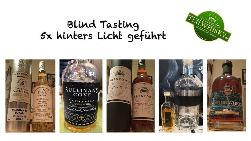 Blind Tasting - 5x hinters Licht geführt