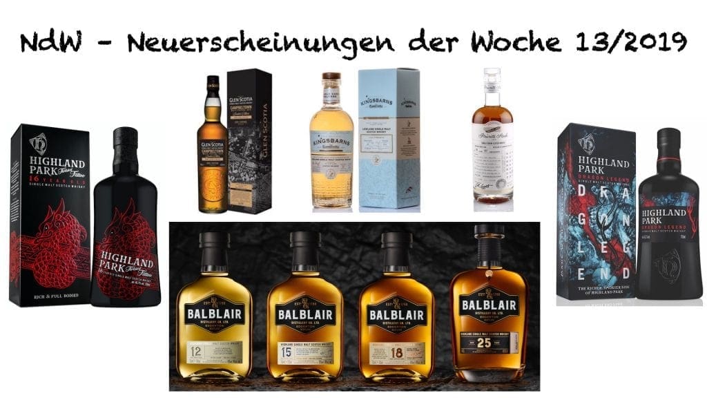 Neuerscheinungen der Woche 13 2019