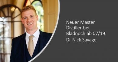 Bladnoch Master Distiller ab 07/19: Dr Nick Savage