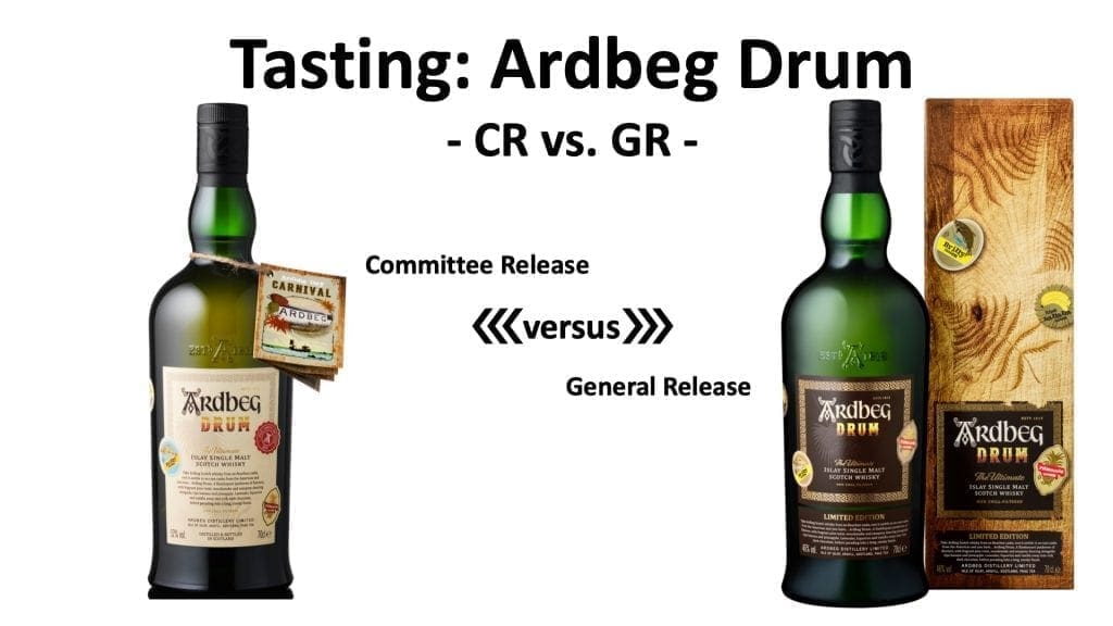 Tasting: Ardbeg Drum CR vs. GR