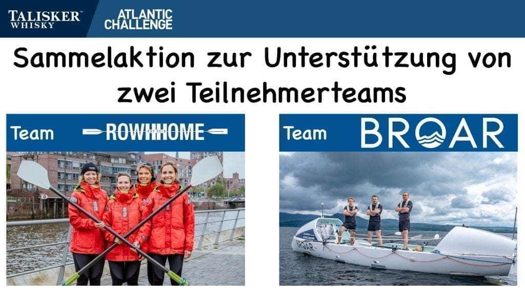 Sammelaktion für TWAC Teams RowHHome und BROAR
