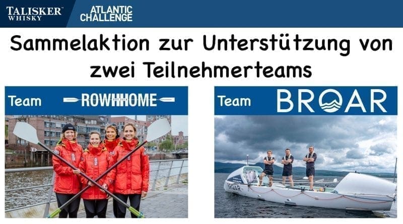 Sammelaktion für TWAC Teams RowHHome und BROAR