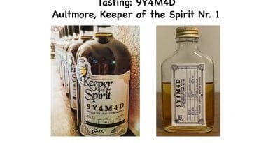 Tasting: 9Y4M4D Aultmore, Keeper of the Spirit Nr. 1