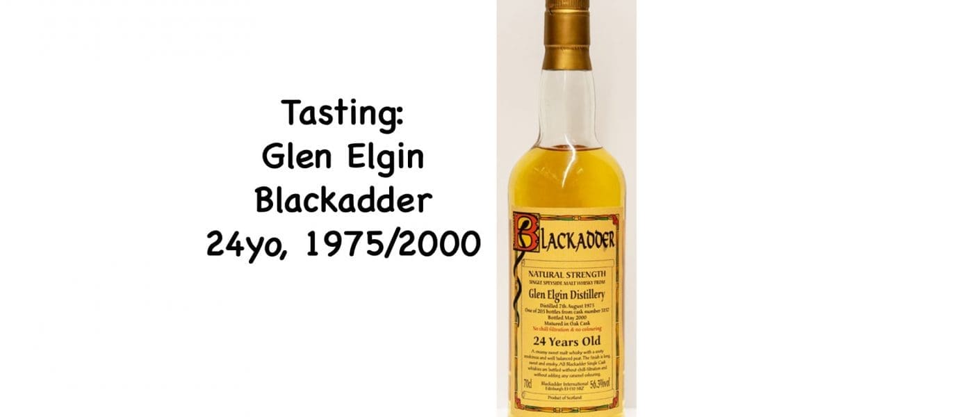 Tasting: Blackadder Glen Elgin 1975