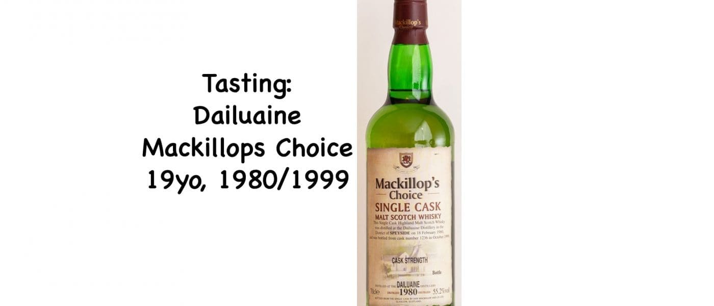 Tasting Dailuaine 1980
