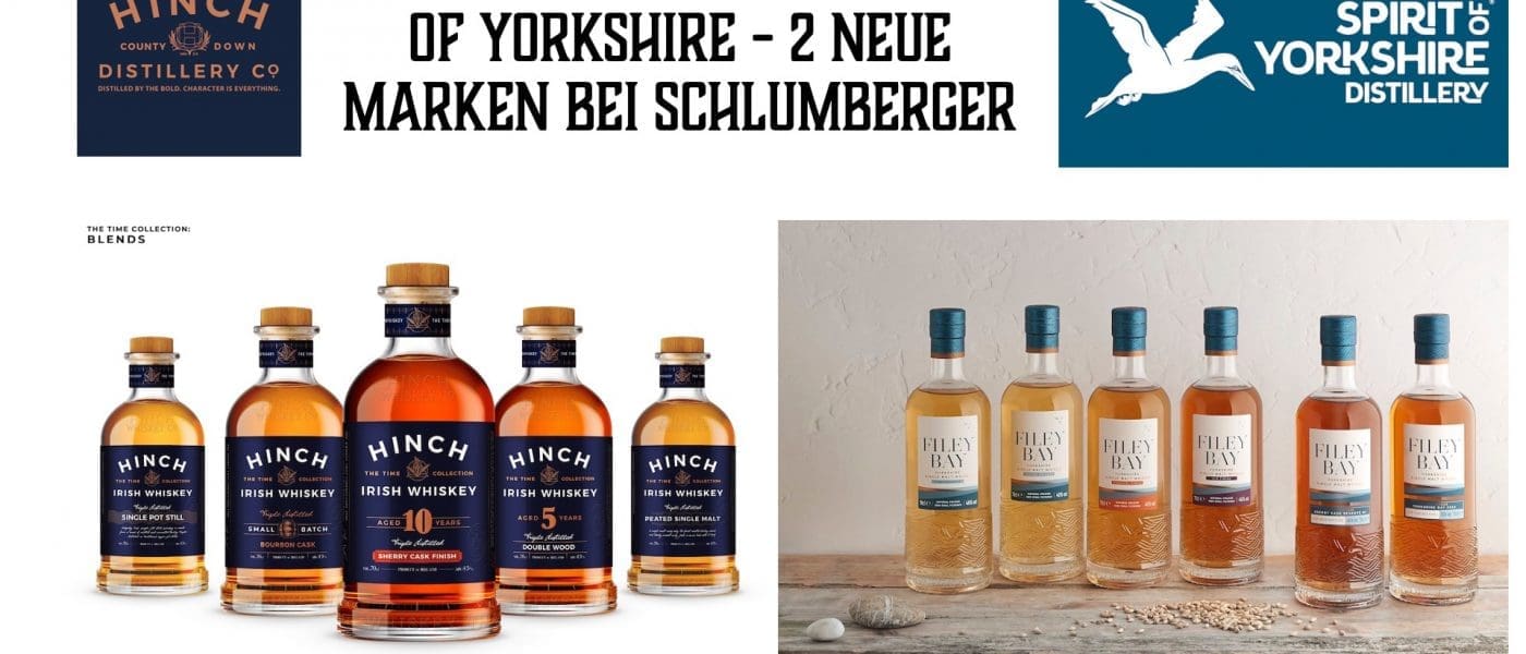 Hinch Distillery und Spirit of Yorkshire - 2 neue Marken bei Schlumberger