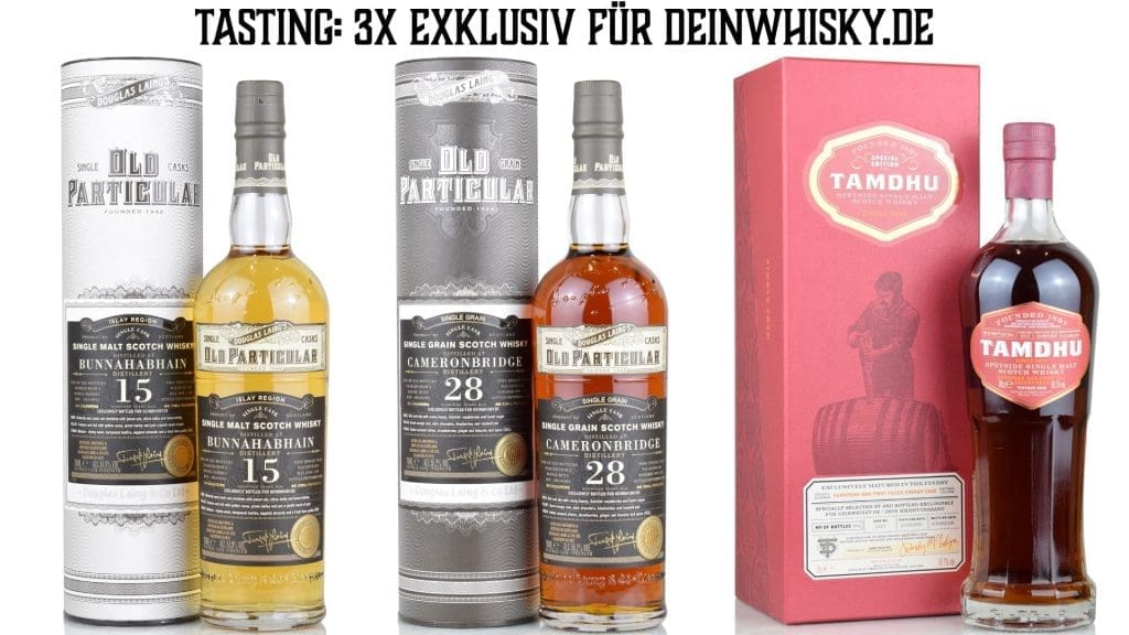 3x exklusiv deinWhisky.de Bunnahabhain, Cameronbridge und Tamdhu