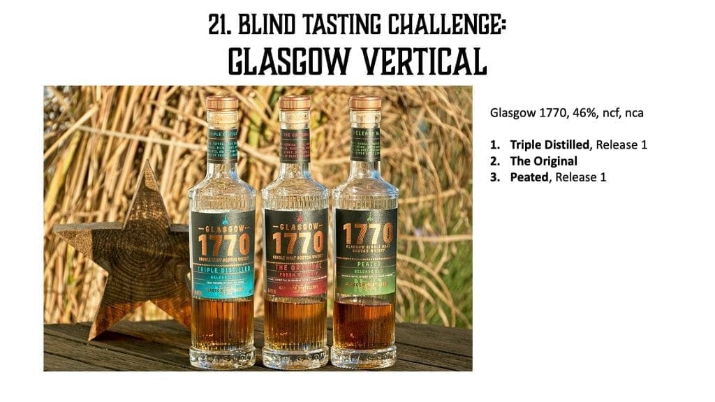 Glasgow Distillery Vertical - Blind Tasting Challenge 21