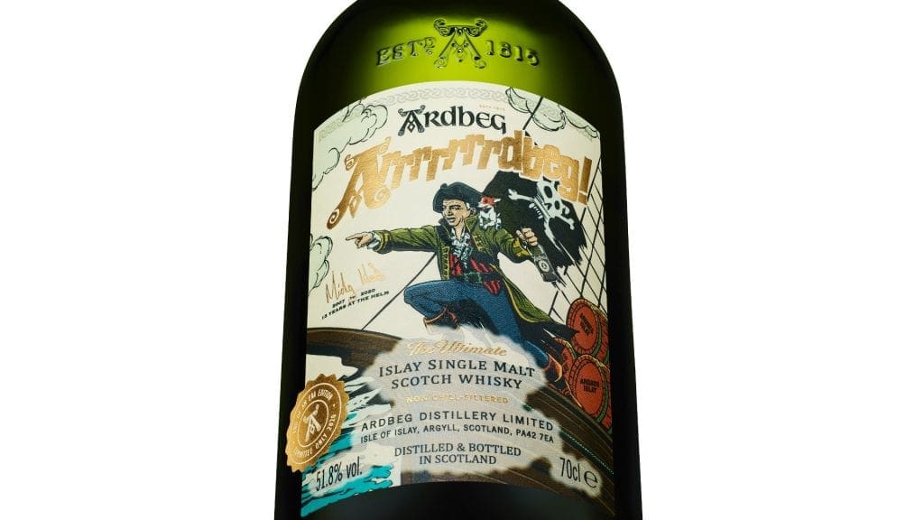 Arrrrrrrdbeg! Etikett Ardbeg