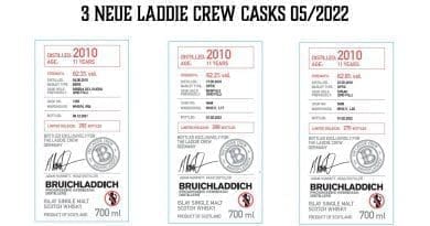 3 neue Laddie Crew Casks 05/2022