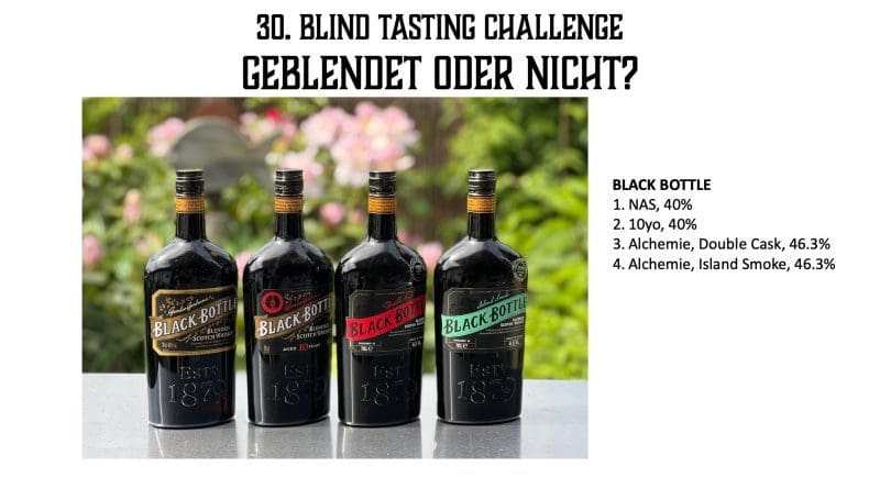 30. Blind Tasting Challenge - Geblendet mit Black Bottle