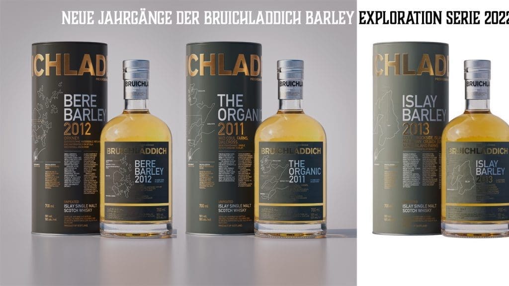 PR: Bruichladdich stellt neue Jahrgänge der Barley Exploration Serie 2022 vor