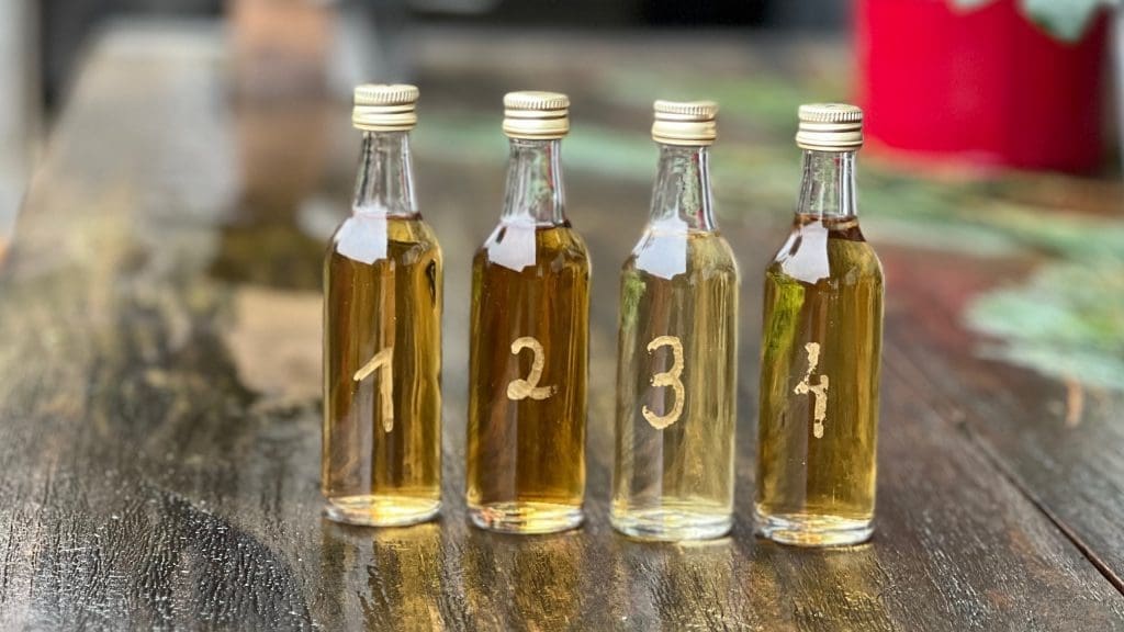 Blind Tasting Klaus 2023 - Challenge accepted - die 4 Samples