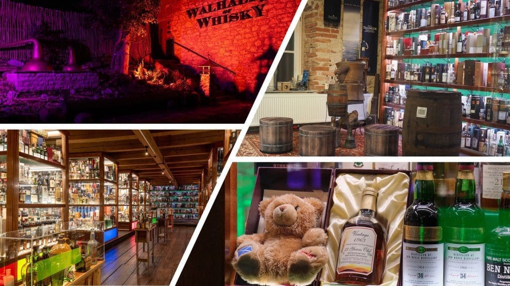 Walhalla of Whisky - Ausstellungsstücke und Außenansicht