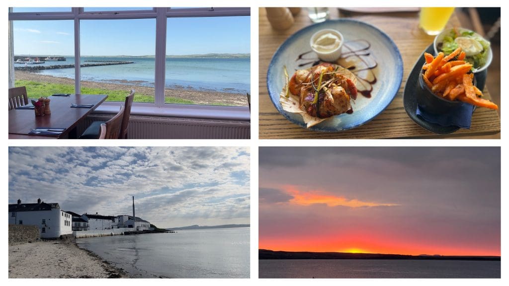 Schöner Ausklang des Tages in Bowmore am Lochindaal