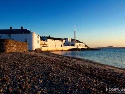 Sunset at Bowmore Distillery