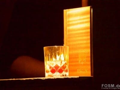 Barkarte und Cocktail
