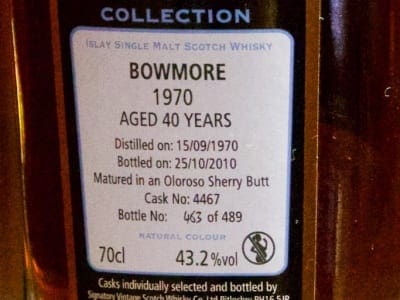Edradour - Bowmore 1970