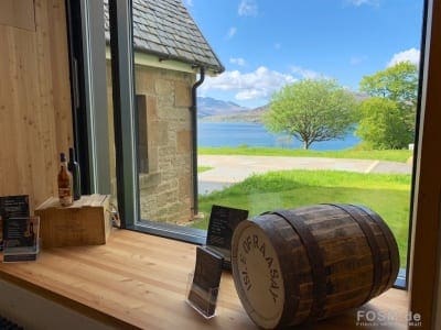 Raasay - Tasting Room mit Ausblick