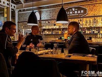 Peter, Heiko und Terje im Gespräch (vlnr)