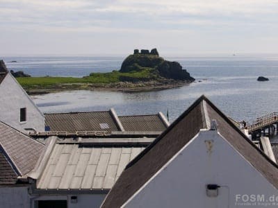 Blick auf Dunyvaig Castle