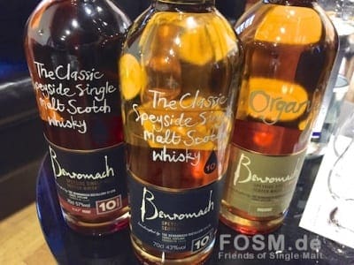 Die drei Benromach des Tastings