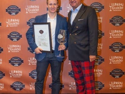 Der Gewinner der Kategorie Brennereien International der Germany's Best Whisky Awards 2014