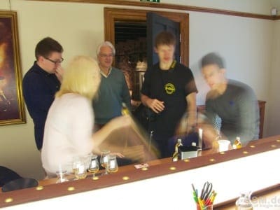Andy beim Blenden
