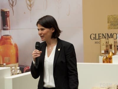 Karen Fullerton am Glenmorangie Stand