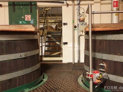 Linkwood Washbacks - Blick zu den Stills